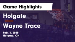 Holgate  vs Wayne Trace  Game Highlights - Feb. 1, 2019