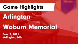 Arlington  vs Woburn Memorial  Game Highlights - Jan. 2, 2021