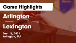Arlington  vs Lexington  Game Highlights - Jan. 16, 2021