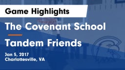 The Covenant School vs Tandem Friends Game Highlights - Jan 5, 2017