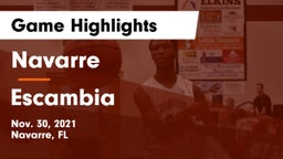 Navarre  vs Escambia  Game Highlights - Nov. 30, 2021