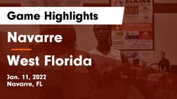 Navarre  vs West Florida Game Highlights - Jan. 11, 2022
