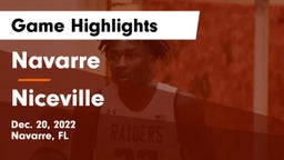 Navarre  vs Niceville  Game Highlights - Dec. 20, 2022