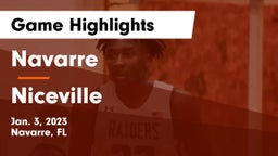 Navarre  vs Niceville  Game Highlights - Jan. 3, 2023