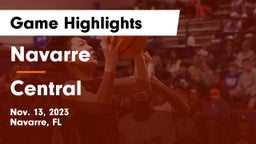 Navarre  vs Central  Game Highlights - Nov. 13, 2023
