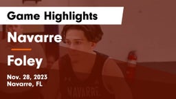 Navarre  vs Foley  Game Highlights - Nov. 28, 2023