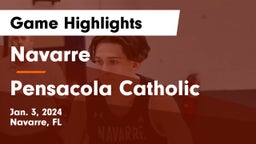 Navarre  vs Pensacola Catholic  Game Highlights - Jan. 3, 2024