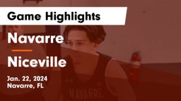 Navarre  vs Niceville  Game Highlights - Jan. 22, 2024