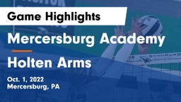 Mercersburg Academy vs Holten Arms Game Highlights - Oct. 1, 2022