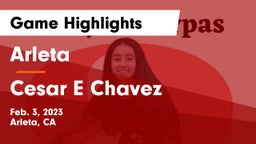 Arleta  vs Cesar E Chavez  Game Highlights - Feb. 3, 2023