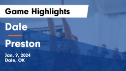 Dale  vs Preston  Game Highlights - Jan. 9, 2024