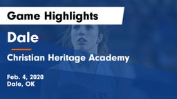 Dale  vs Christian Heritage Academy Game Highlights - Feb. 4, 2020