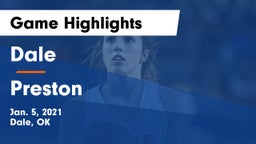 Dale  vs Preston  Game Highlights - Jan. 5, 2021