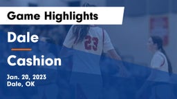 Dale  vs Cashion  Game Highlights - Jan. 20, 2023