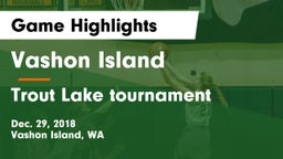 Vashon Island  vs Trout Lake tournament Game Highlights - Dec. 29, 2018