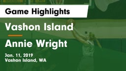 Vashon Island  vs Annie Wright Game Highlights - Jan. 11, 2019