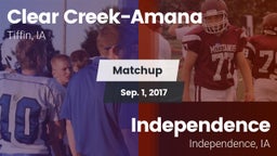 Matchup: Clear Creek-Amana vs. Independence  2017