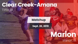 Matchup: Clear Creek-Amana vs. Marion  2019