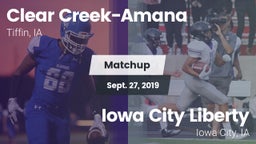 Matchup: Clear Creek-Amana vs. Iowa City Liberty  2019
