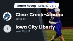 Recap: Clear Creek-Amana vs. Iowa City Liberty  2019