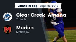 Recap: Clear Creek-Amana vs. Marion  2019