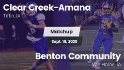 Matchup: Clear Creek-Amana vs. Benton Community 2020