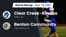 Recap: Clear Creek-Amana vs. Benton Community 2020