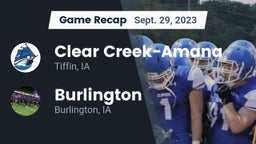 Recap: Clear Creek-Amana vs. Burlington  2023