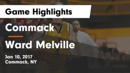 Commack  vs Ward Melville  Game Highlights - Jan 10, 2017