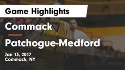 Commack  vs Patchogue-Medford Game Highlights - Jan 13, 2017