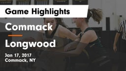 Commack  vs Longwood  Game Highlights - Jan 17, 2017