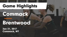 Commack  vs Brentwood  Game Highlights - Jan 31, 2017