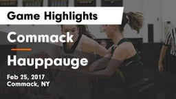 Commack  vs Hauppauge Game Highlights - Feb 25, 2017