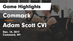 Commack  vs Adam Scott CVI Game Highlights - Dec. 14, 2017