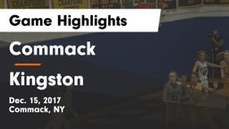 Commack  vs Kingston  Game Highlights - Dec. 15, 2017