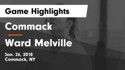 Commack  vs Ward Melville  Game Highlights - Jan. 26, 2018