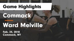 Commack  vs Ward Melville Game Highlights - Feb. 24, 2018