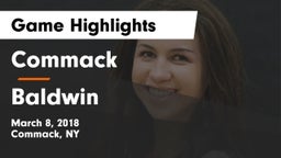 Commack  vs Baldwin  Game Highlights - March 8, 2018