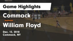 Commack  vs William Floyd  Game Highlights - Dec. 12, 2018