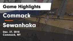 Commack  vs Sewanhaka  Game Highlights - Dec. 27, 2018