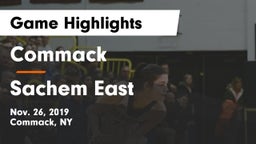 Commack  vs Sachem East  Game Highlights - Nov. 26, 2019