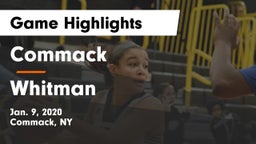 Commack  vs Whitman Game Highlights - Jan. 9, 2020