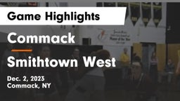 Commack  vs Smithtown West  Game Highlights - Dec. 2, 2023