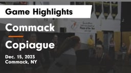Commack  vs Copiague  Game Highlights - Dec. 15, 2023