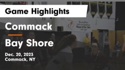 Commack  vs Bay Shore  Game Highlights - Dec. 20, 2023