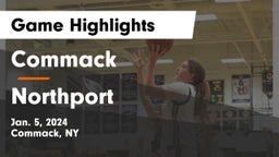 Commack  vs Northport  Game Highlights - Jan. 5, 2024