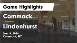 Commack  vs Lindenhurst  Game Highlights - Jan. 8, 2024
