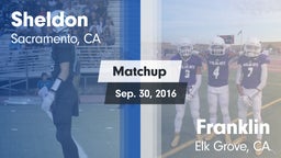 Matchup: Sheldon  vs. Franklin  2016