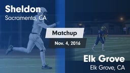 Matchup: Sheldon  vs. Elk Grove  2016