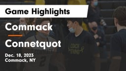 Commack  vs Connetquot  Game Highlights - Dec. 18, 2023